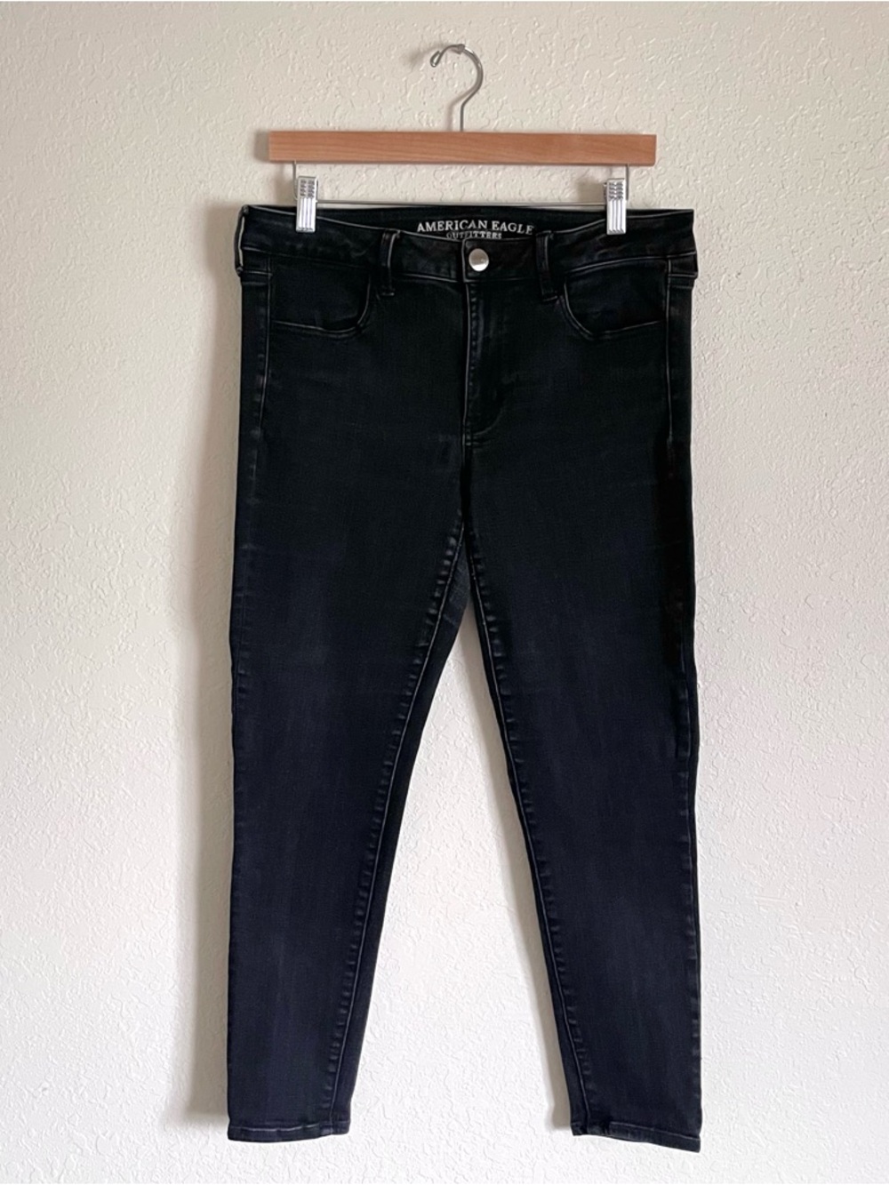 American Eagle Outfitters Black Super Super Stretch X Jeggings